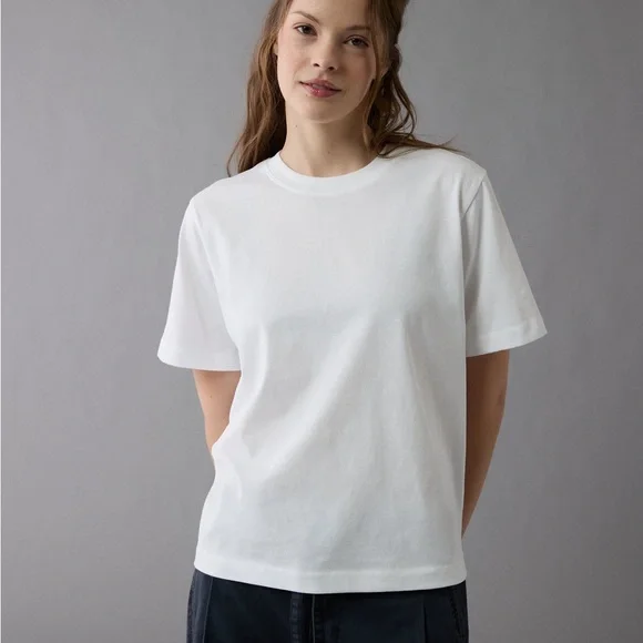 NWOT Bundle of Three (3) AE Luxe Relaxed Fit Tees, XL - Picture 4 of 11